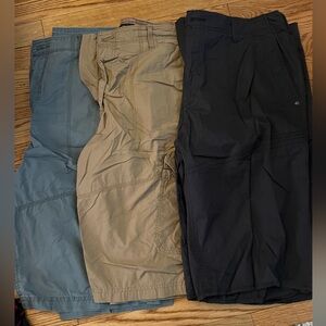 Helix Men's Shorts - Gray, Tan & Black